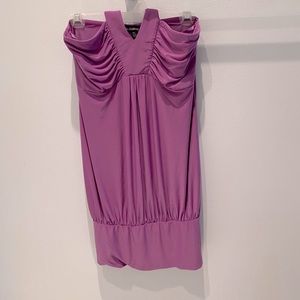 Le chateau • Purple top/dress tied around neck